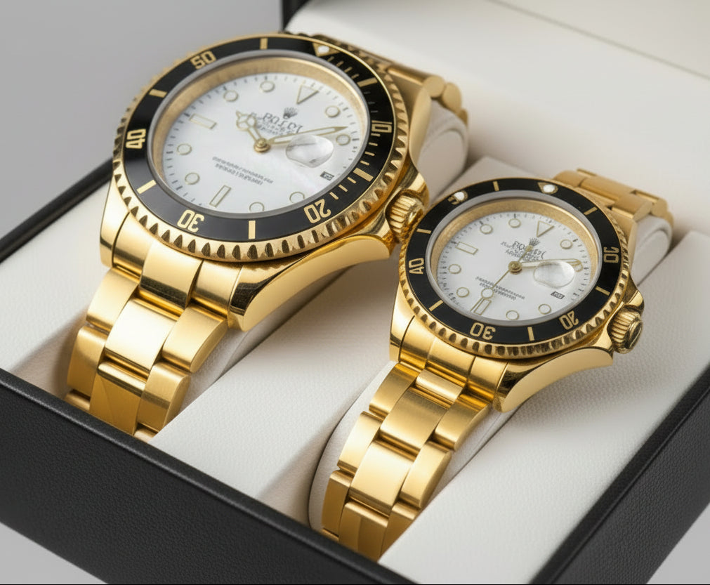 Relojes Rolex Pareja Submariner + Caja De Lujo GRATIS