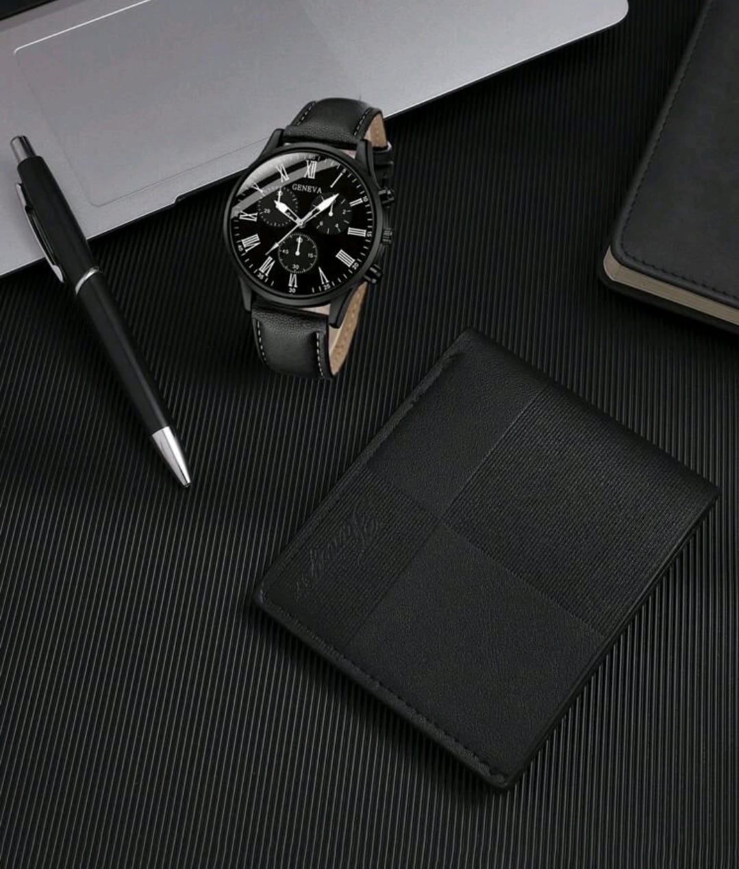 Reloj Masculino + Billetera + Lapicero + Caja De Regalo