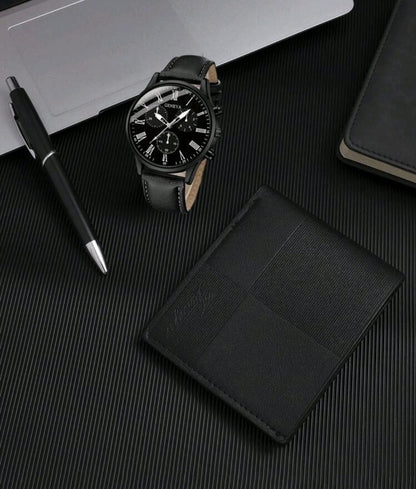 Reloj Masculino + Billetera + Lapicero + Caja De Regalo