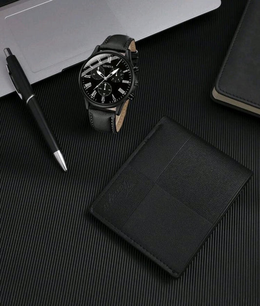 Reloj Masculino + Billetera + Lapicero + Caja De Regalo