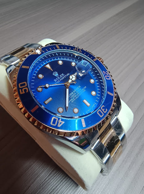 Reloj Rolex (Plateado/Dorado/Azul)