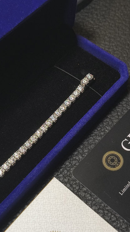 Pulsera Tennis 4mm - Plata 925 Moissanita VVS1