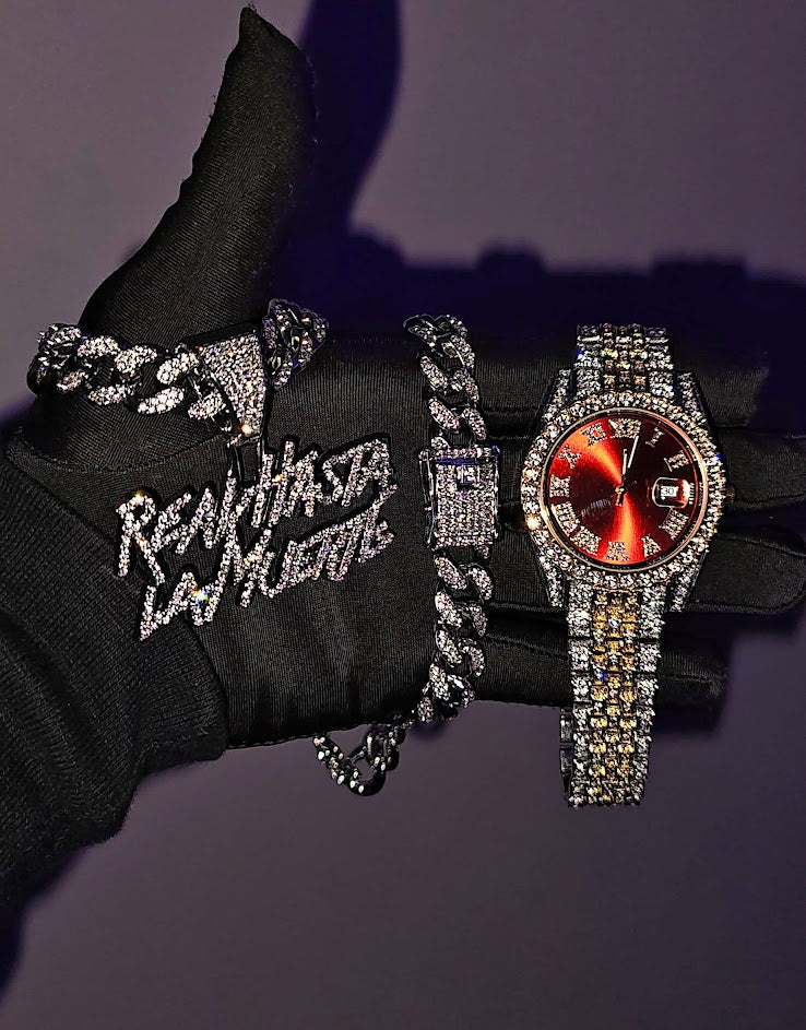 Reloj Imperial Rojo + Cadena RHLM