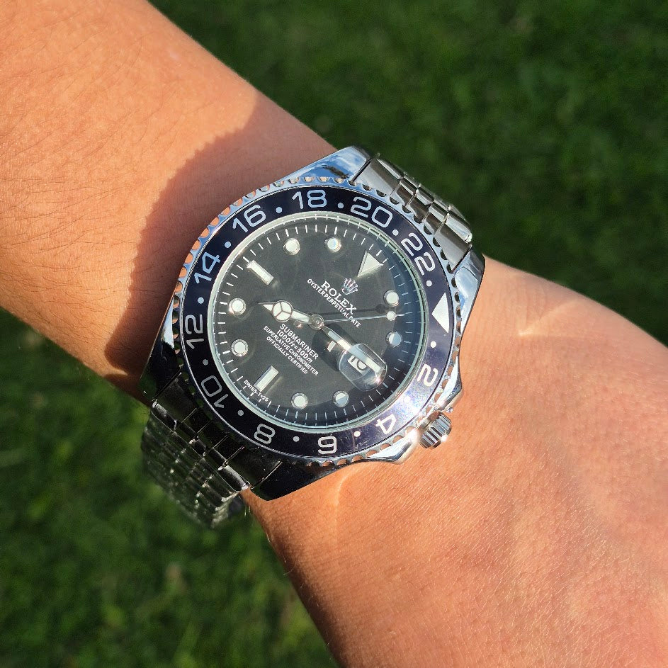 Rolex Submariner Jubilee Negro + Caja De Lujo Tipo Cofre