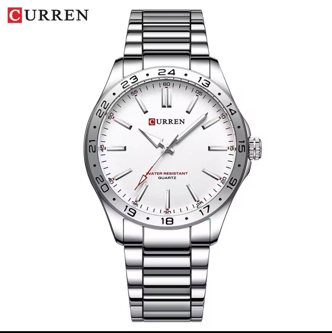 Reloj Curren 8452 Plateado-Blanco
