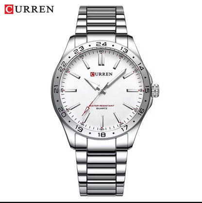 Reloj Curren 8452 Plateado-Blanco