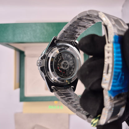 Rolex Semiautomatico Submariner Oyster Plateado Negro