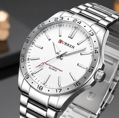 Reloj Curren 8452 Plateado-Blanco