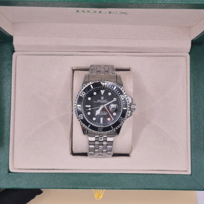 Rolex Semiautomatico Submariner Jubilee Plateado Negro