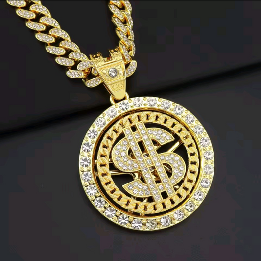 Cadena Dije Dinero GIRATORIO
