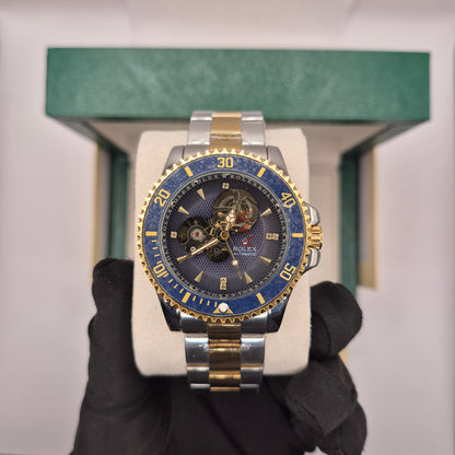 Rolex Submariner Automático Corazón Abierto Two Tone Dial Azul