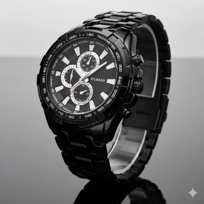 Reloj Curren 8023 Negro-Blanco