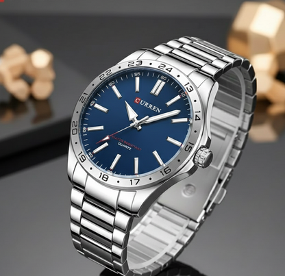 Reloj Curren 8452 Plateado-Azul