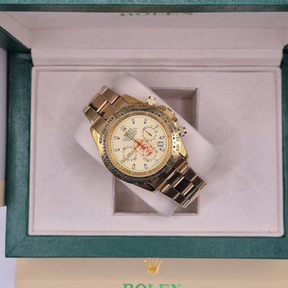 Rolex Daytona Semiautomático Tapa Transparente Full Gold