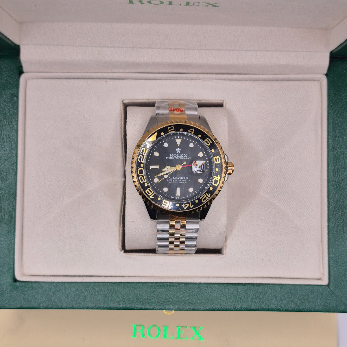 Rolex Semiautomatico Submariner Jubilee Two Tone Cara Negra