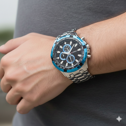 Reloj Curren 8023 Plateado-Azul