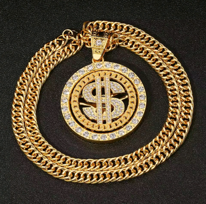 Cadena Dije Dinero GIRATORIO