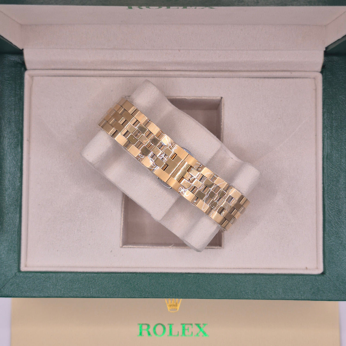 Rolex Land Dweller Automático Full Gold Dial Blanco