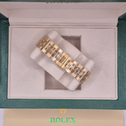 Rolex Land Dweller Automático Full Gold Dial Blanco