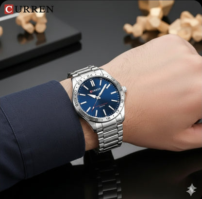 Reloj Curren 8452 Plateado-Azul
