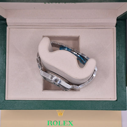 Rolex Land Dweller Automático Full Silver Dial Blanco