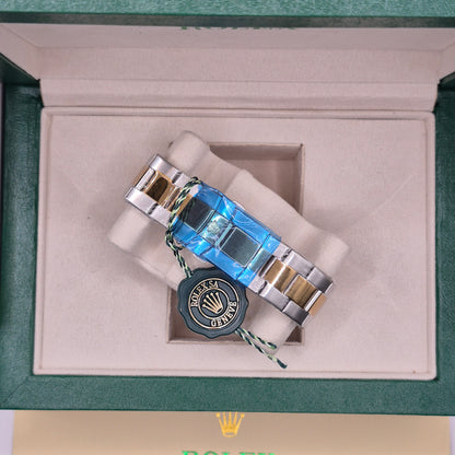 Rolex Daytona Semiautomático Tapa Transparente Two Tone Dial Dorado