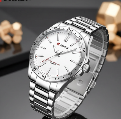 Reloj Curren 8452 Plateado-Blanco