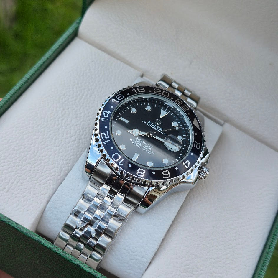 Rolex Submariner Jubilee Negro + Caja De Lujo Tipo Cofre