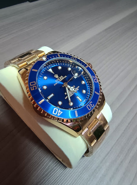 Reloj Rolex (Dorado/Azul)