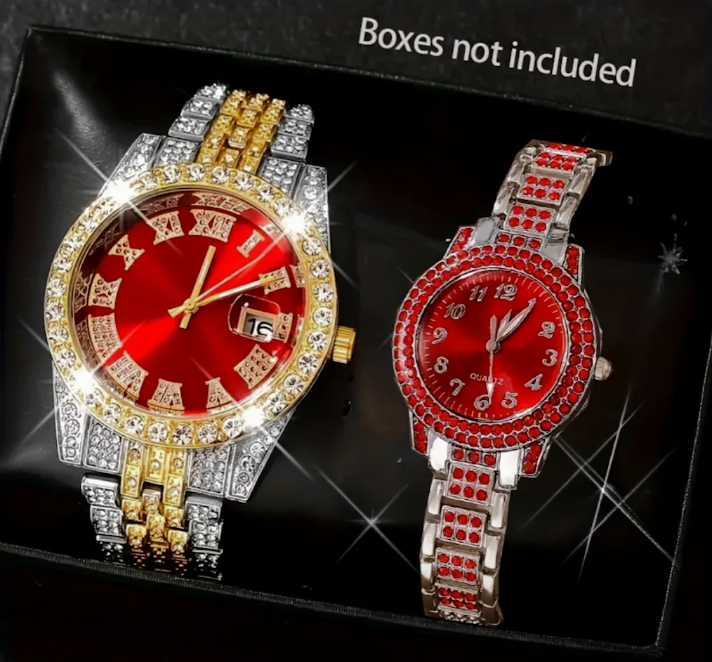 Combo Relojes Rojos Pareja