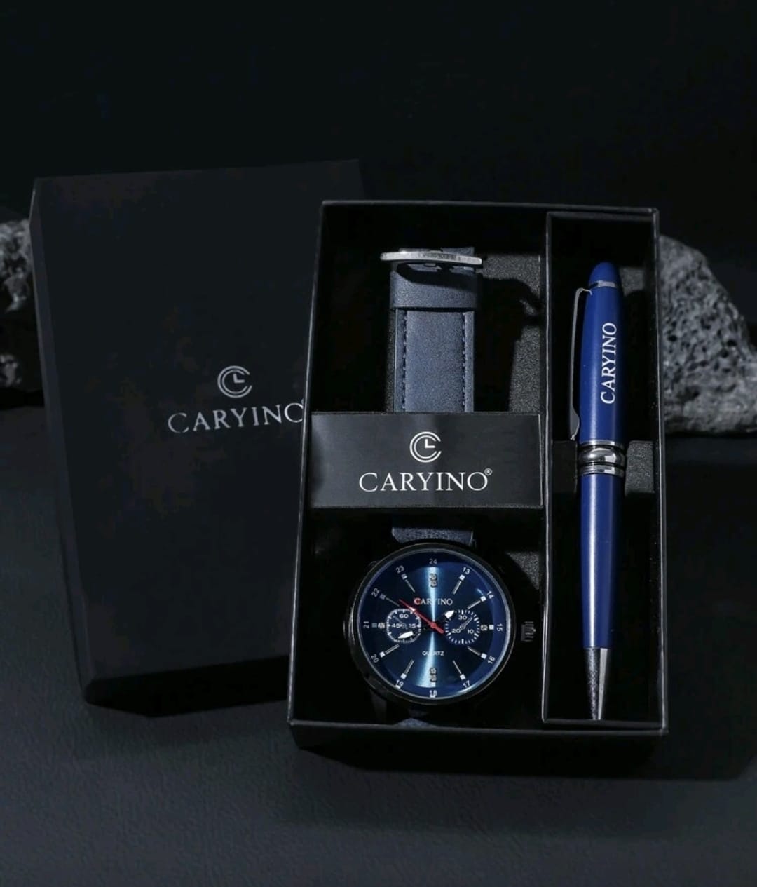Reloj CARYINO Azul+ Boligrafo + Estuche GRATIS